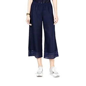 MICHAEL KORS High Rise Wide Leg Capri Pants